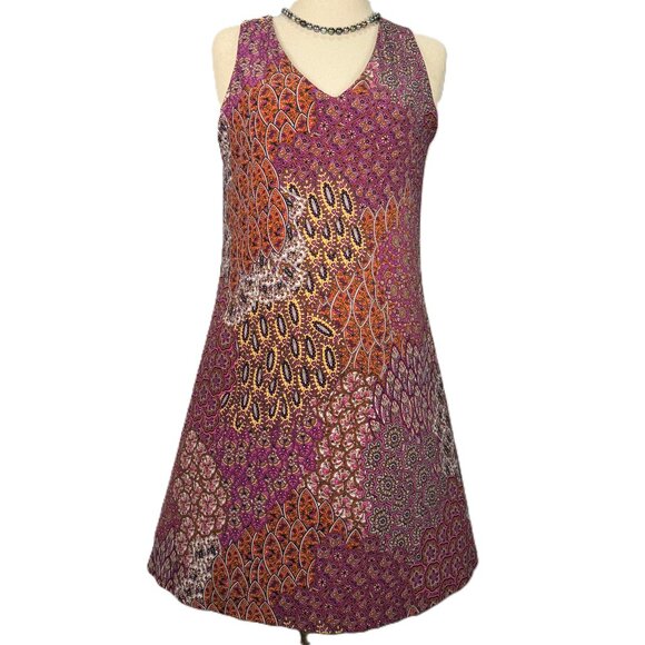 Anne Klein Dresses & Skirts - Anne Klein Shift Dress Size 8 Colorful Boho Paisley Print Fully Lined